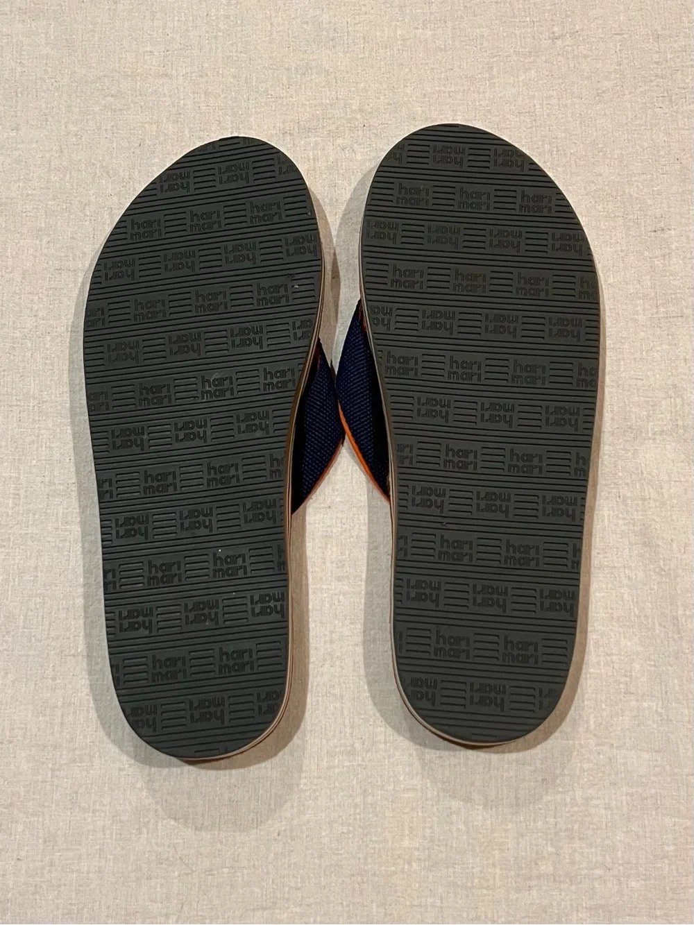 Hari Mari Scouts Nubuck Leather Flip Flops With Nylon Webbing Strap Men’s 13/14